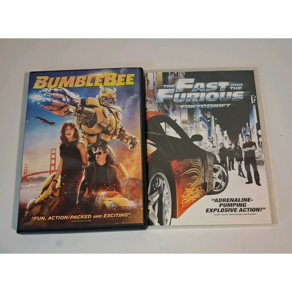 Action Movies Lot Of 2 DVDs Bumblebee Transformers And Tokyo Drift